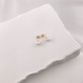 Gold Freshwater Pearl Studs