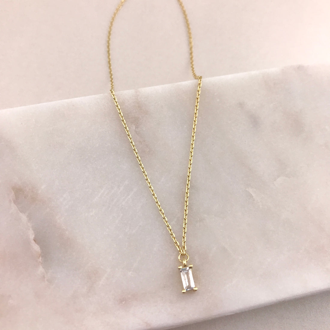 Everyday Simple CZ Necklace