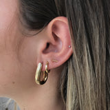 Miss Mimi -925/14k Vermeil Equestrian Hoops