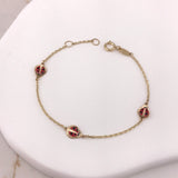 Children's 10k Gold Ladybug Bracelet