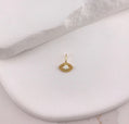 Siena CZ Evil Eye Charm