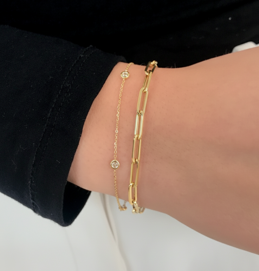 Giulia Paperclip Bracelet
