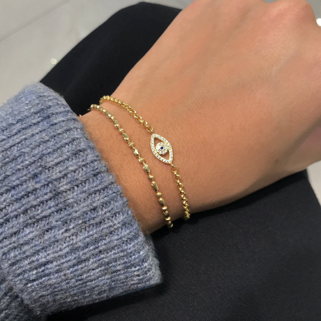 Siena CZ Evil Eye Bracelet