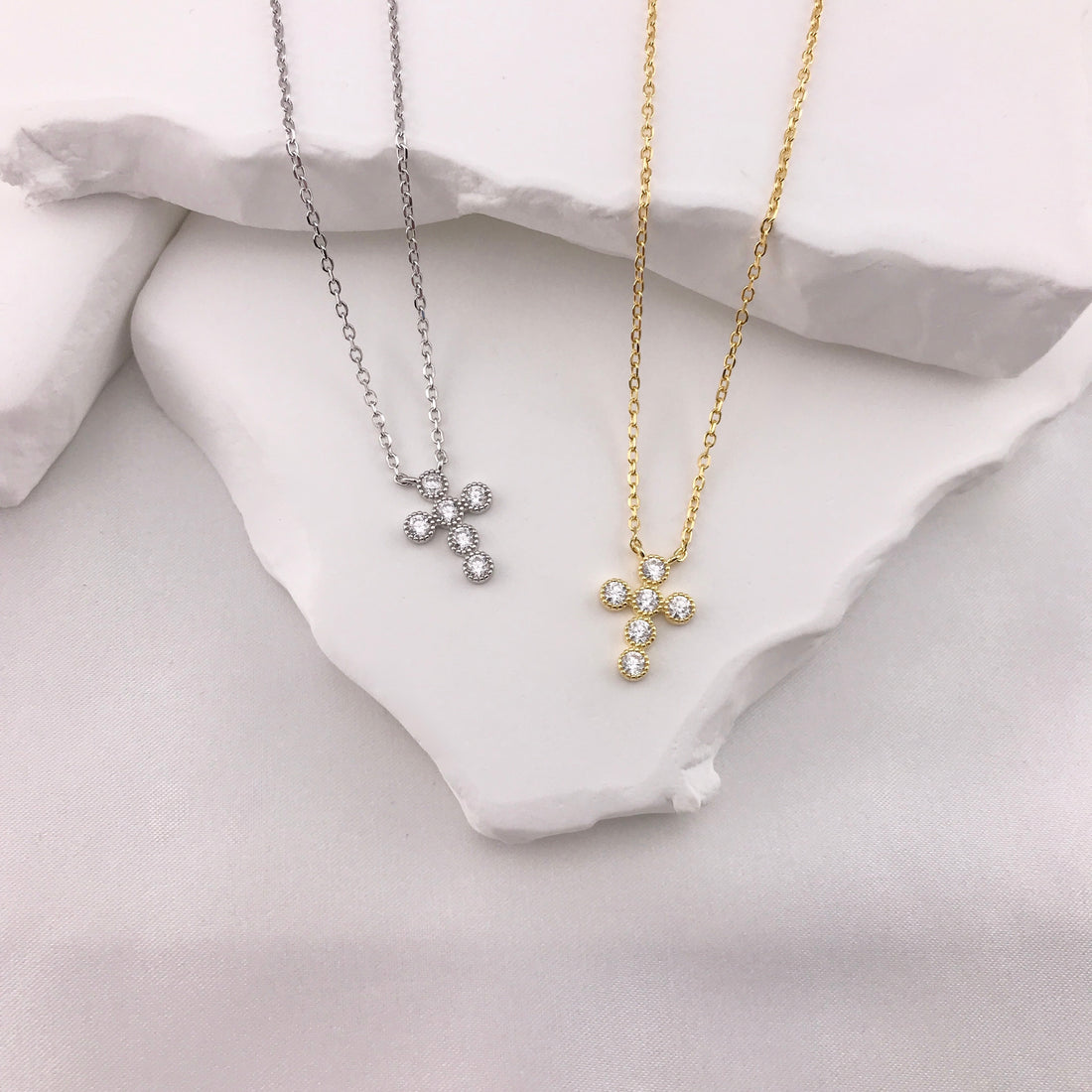 Faith CZ Necklace by Amen