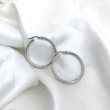 The Classic 925 Sterling Silver Hoops- 3 Sizes