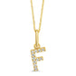 Classic Mini Initial Diamond Necklace