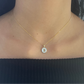 Giulia White Initial Necklace