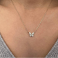 Fiore CZ Butterfly Necklace