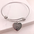 Personalized Photo Heart Bangle