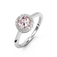 Stella Halo Birthstone Ring