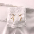 Dainty Bow Drop Earrings