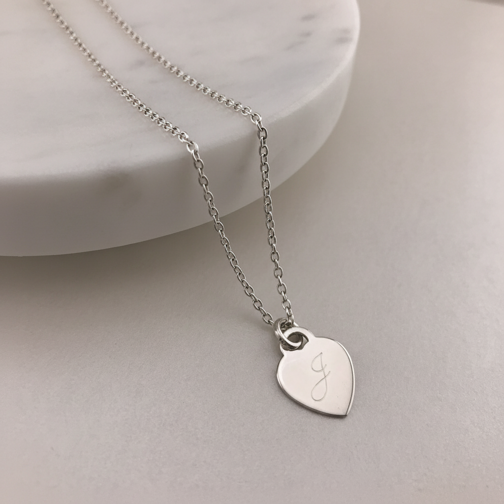 Personalized Heart Necklace