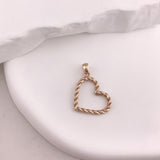 Valentina Open Heart Charm