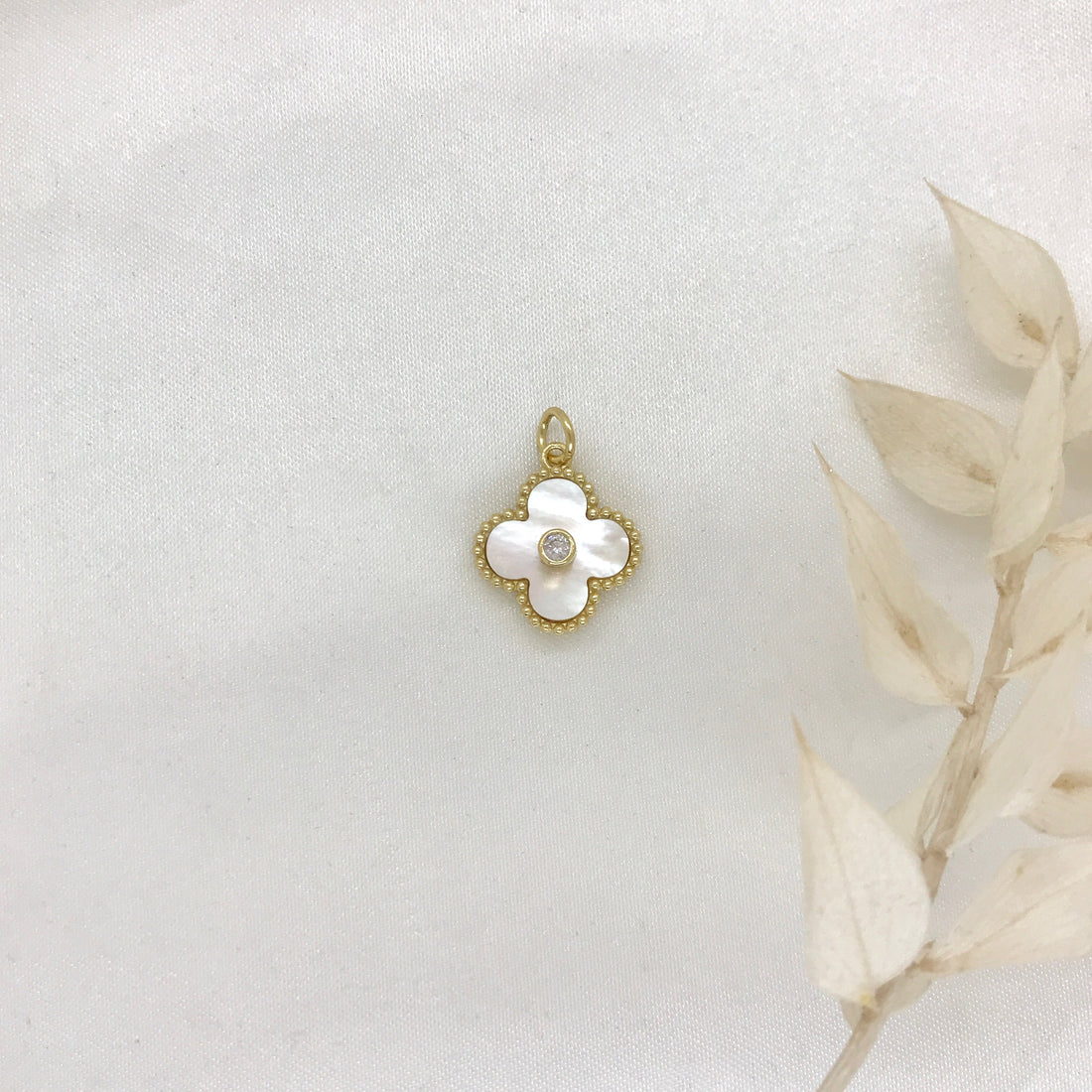 Clover CZ Charm