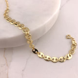 925/18k Vermeil Flat Anchor Link Bracelet