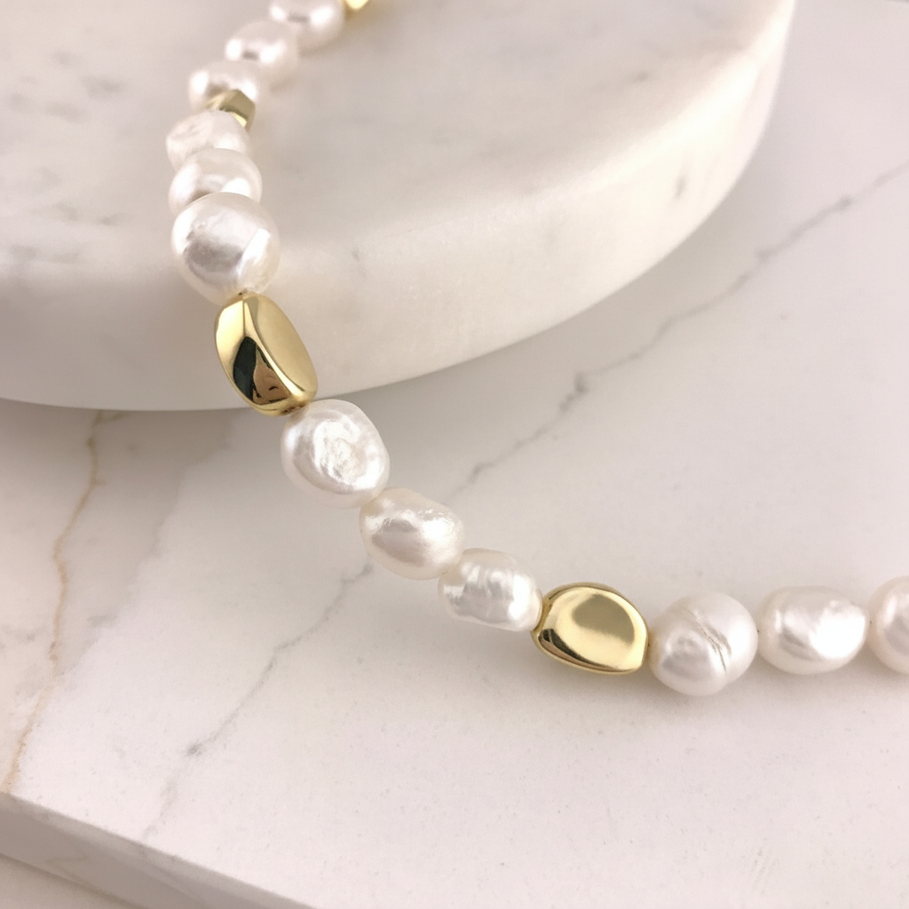 Statement Baroque Pearl Bracelet
