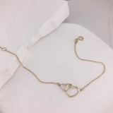 Bella Double Heart Bracelet