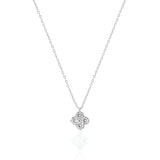 925/18k Vermeil CZ Clover Necklace
