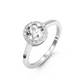 Stella Halo Birthstone Ring