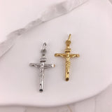 10k Gold Tube Crucifix