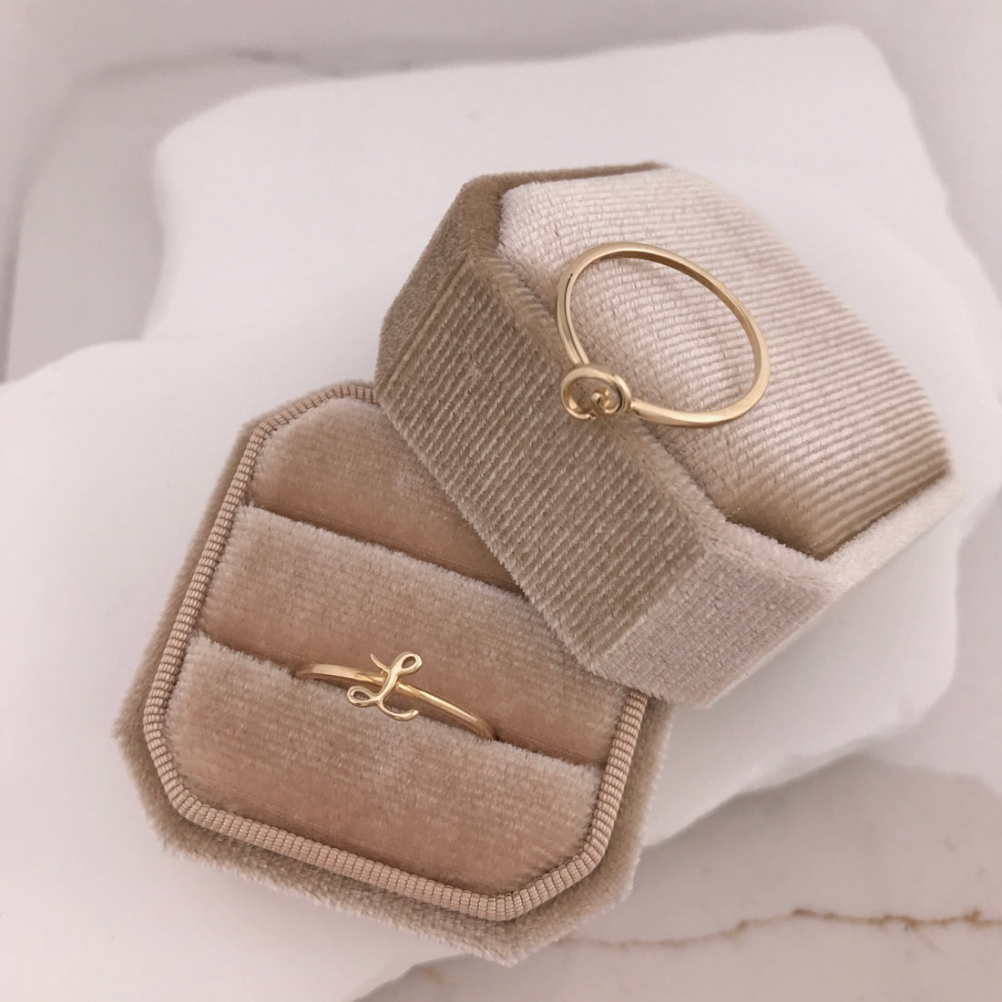 Bella Script Initial Ring