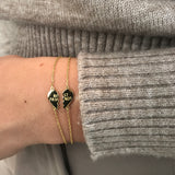 18k/925 Vermeil Best Friends Heart Bracelet