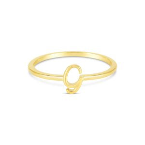Bella Script Initial Ring