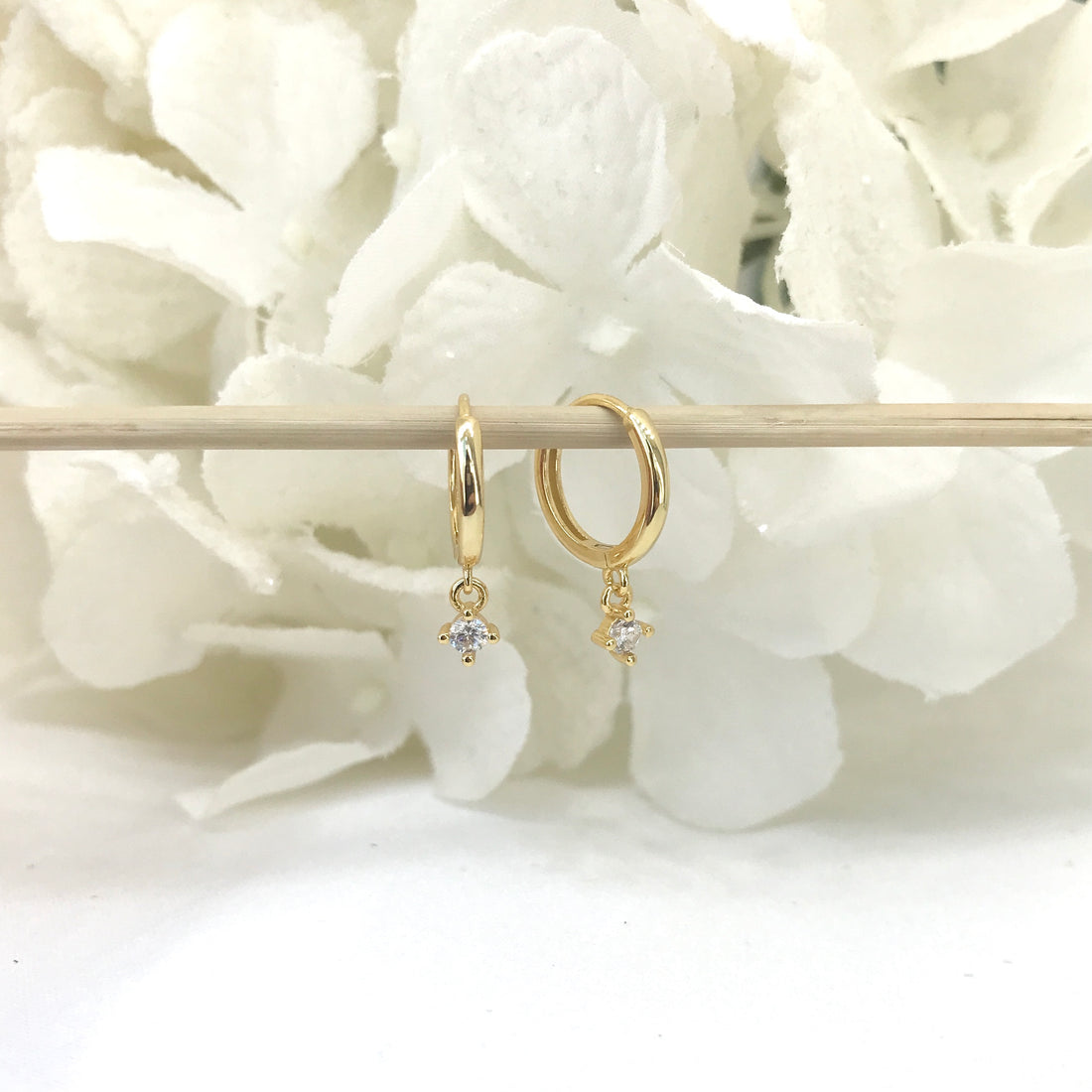 Siena CZ Dangling Huggies