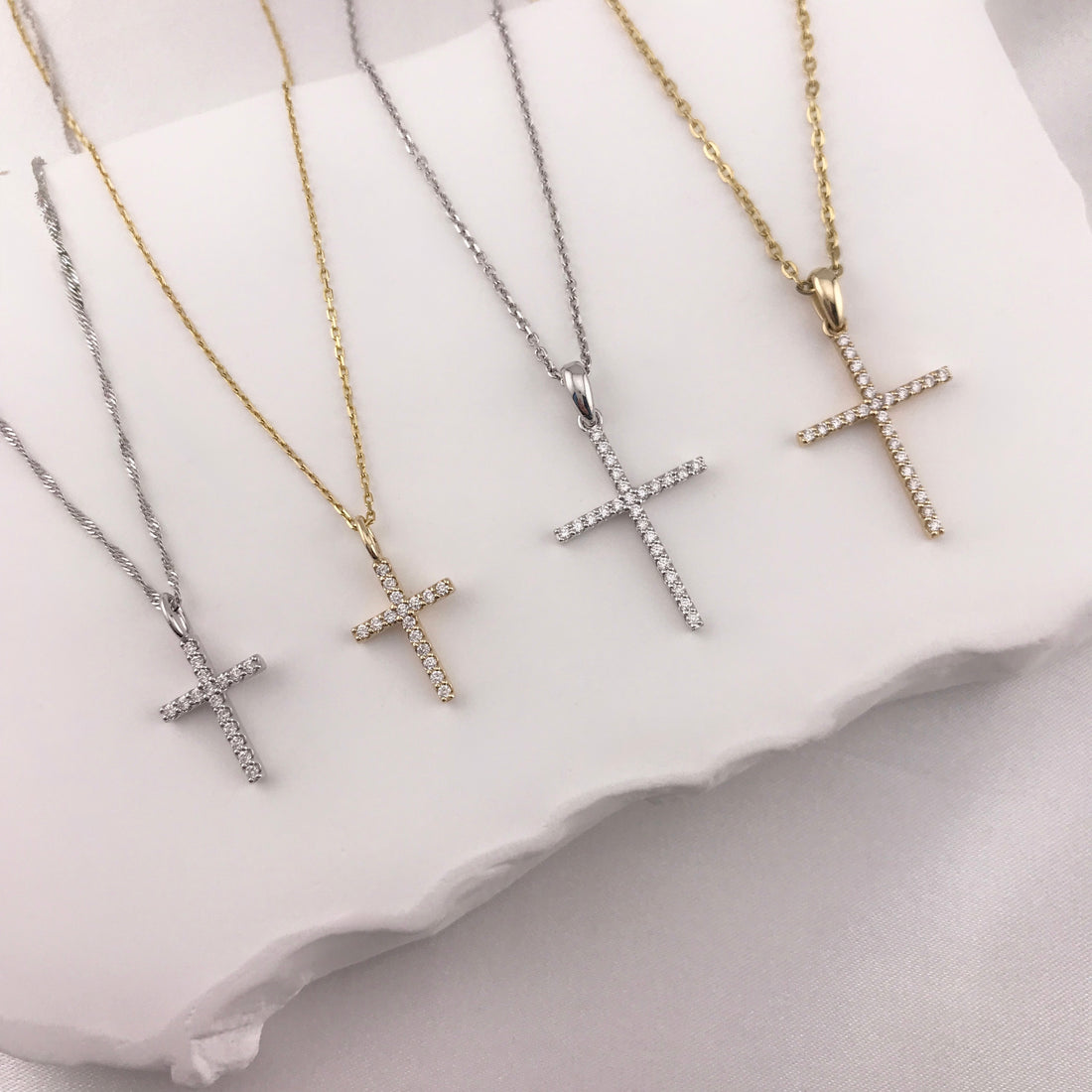 Brilliant Pave Diamond Cross