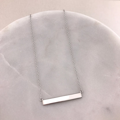 Personalized Bar Necklace