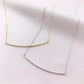 Timeless Sparkle Cut Bar Necklace