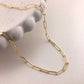 Fiore Thick Paperclip Necklace