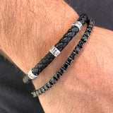 Personalized Silver Bead Bracelet