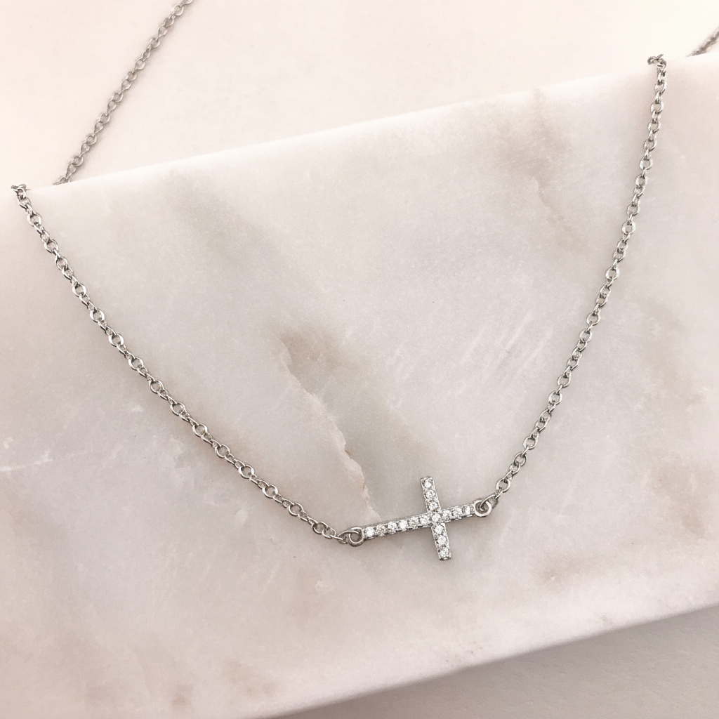 Stella CZ Cross Necklace