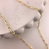 925/18k Vermeil Thicker Paperclip Necklace