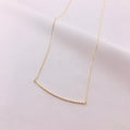 Timeless Sparkle Cut Bar Necklace