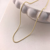 925/18k Vermeil Simple Ball Necklace