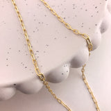 925/18k Vermeil Thinner Paperclip Necklace