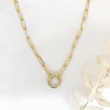 925/18k Vermeil Paperclip Enchancer Necklace