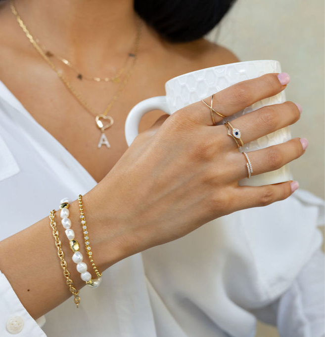 Statement Baroque Pearl Bracelet