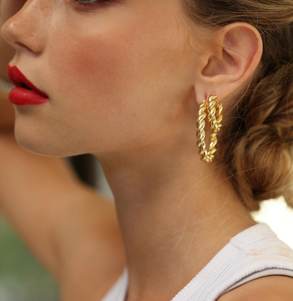 Twist Hoops by Miss Mimi