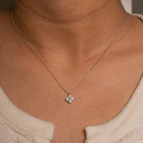 925/18k Vermeil CZ Clover Necklace