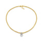 Mesh CZ Puff Heart Necklace by Miss Mimi