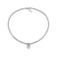 Mesh CZ Puff Heart Necklace by Miss Mimi