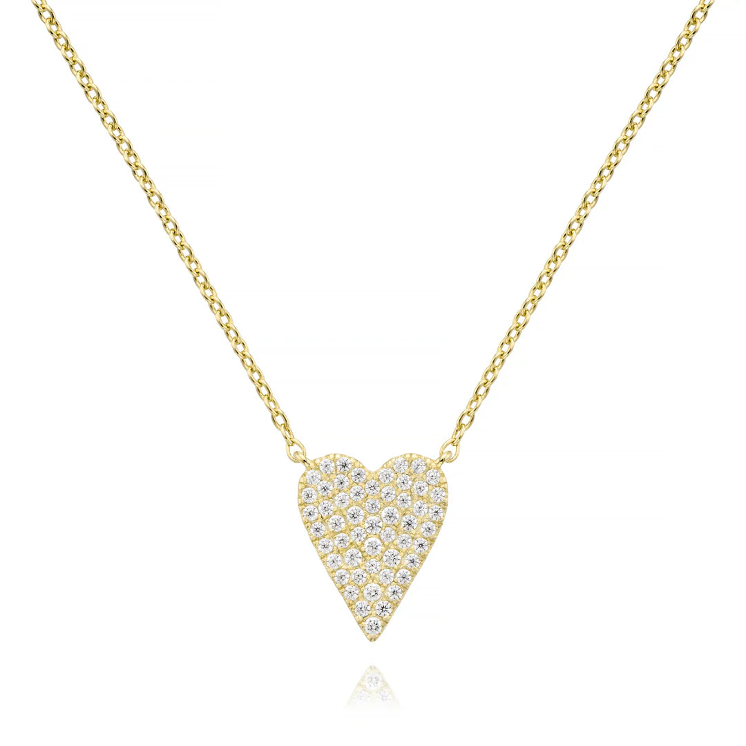 Sharp CZ Heart Necklace by Miss Mimi