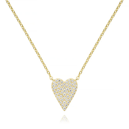 Sharp CZ Heart Necklace by Miss Mimi