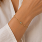 Elegant Gemstone & Diamond Cut Bracelet