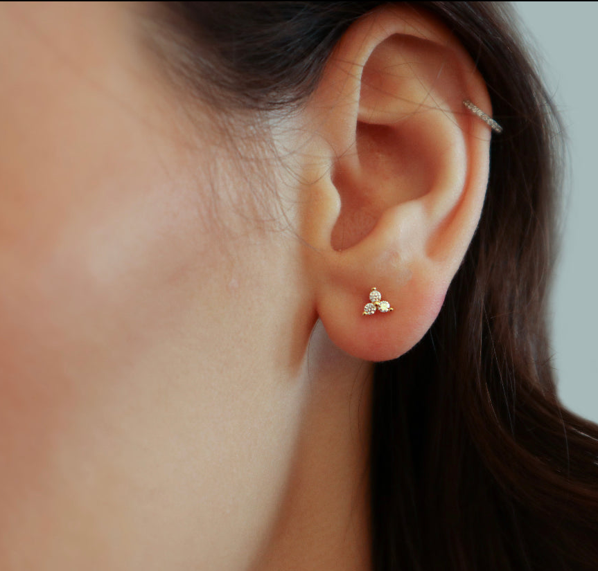 Everyday CZ Lotus Studs