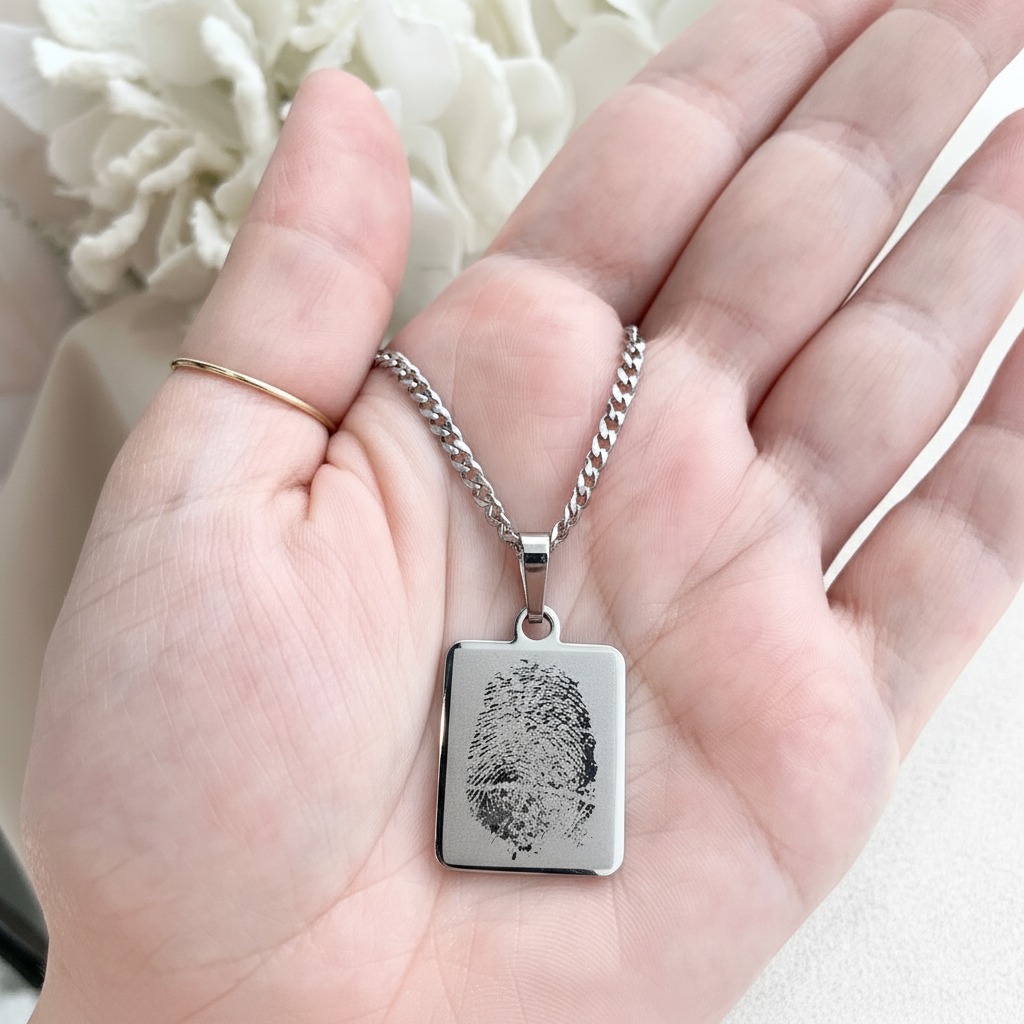 Personalized Steel Photo Necklace