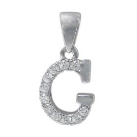 925 Sterling Silver CZ Initial Necklace
